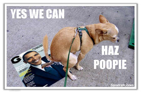 cartoon dog poop. Dog+pooping+on+obama